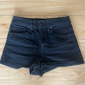 Black jean shorts! Size 24